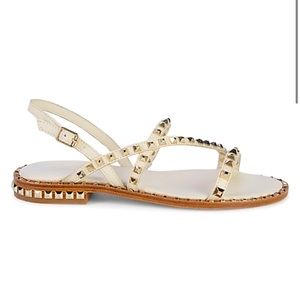 Ash Women's Peace Studded Slingback Leather Sandals